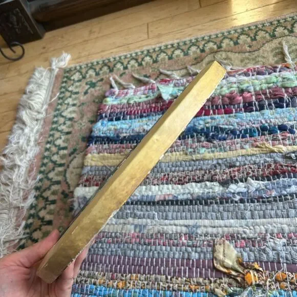 Vintage 90s 11.5" Handcarved Celestial Moon Stars Wall Mirror Indonesia Whimsy - Picture 3 of 16